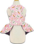 Easter Dog Dress with Pink Bunny Print, Cute Spring Pet Skirt - Image 2