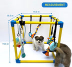 Dewonch Puppy Play Gym with 8 Hanging Toys, Small Dogs Indoor Jungle Gym - Image 4