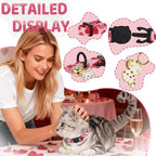 Elegant little tail 2 Pack Cat Collar- Valentines Cat Collars Breakaway - Image 3