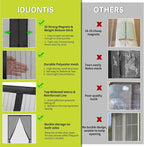 Magnetic Screen Door for 48 x 83 Inch French Door, Screen Itself Size: 50" x 84" - Image 6