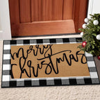 Tinideya 2 Pcs Door Mat Welcome Non Slip Coir Mats Floor Layering Doormats - Image 6