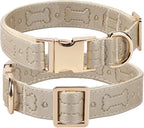 TDTOK Stylish Leather Dog Collar, Comfortable Soft PU Leather Dog Collars by Getthegoodstuff
