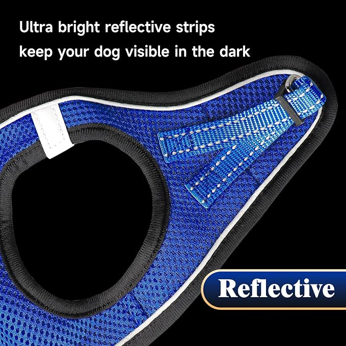 YIMEIS Dog Harness and Leash Set, No Pull Soft Mesh Pet Harness, Reflective - Image 6