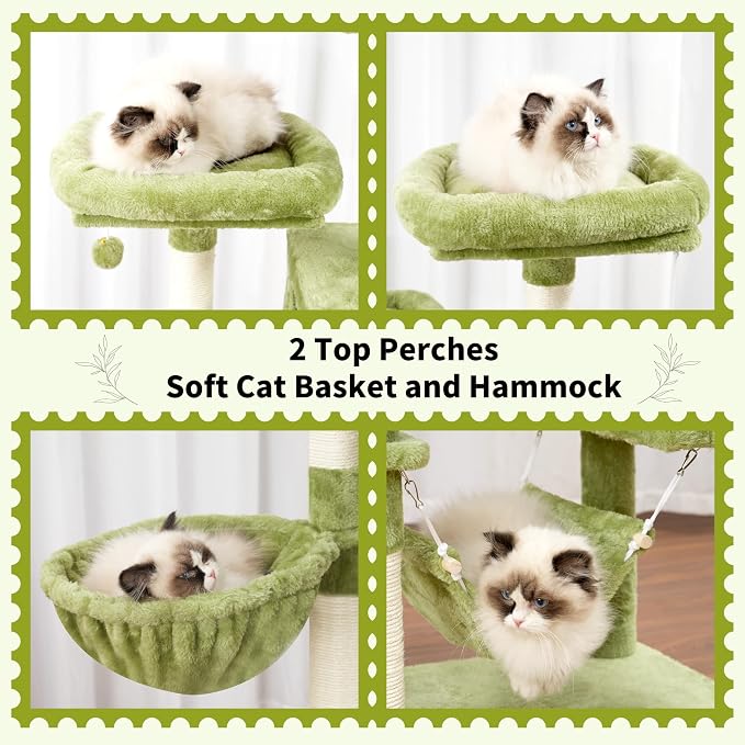 Cat Tree for Indoor Cats, Sturdy Cat Tree House - Image 6