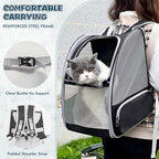 Cat Backpack Carrier, Pet Backpack Carrier Cats and Small Dogs, Collapsible - Image 4
