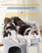 14in Cat Tree Tower with 20 * 16.5in Perch Bed and Washable Top - Image 2