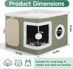 Shikha Cat Beds for Indoor Cats, Large Cat Cave - Image 2