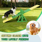 94.5" Adjustable Dog Agility Seesaw 4-Level Height Training Teeter - Image 7