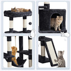 Yaheetech Cat Tree Cat Tower, 63in Multi-Level Pet Furniture - Image 3