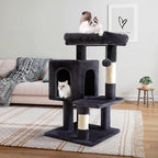 Allewie 29 Inches Cat Tree Tower/Plush Perches Platform/Condo/House/Sisal - Image 2
