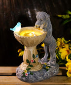 Nacome Solar Dog Garden Statues: Outdoor Decor Ornaments - Image 2