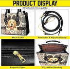 Personalized Pet Mom Leather Handbag – Custom Name Dog Cat Photo Purse - Image 4