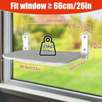 Sunhoo Cat Window Hammock Perch Cordless Perches Window Sill Seat Bed Foldable - Image 4