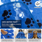 Dog Blanket Paw Bone Pattern 1 Pack 3 Colorful 60"*50" Super Soft Warm Flannel - Image 4