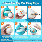Dog Toys, Rechargeable Crinkle Chew Interactive Squeaky Toy - Image 7