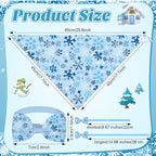 Sanwuta 50 Pcs Winter Dog Bandanas Bulk and Charm Collar Bow Ties Set 25 - Image 3