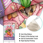 Artofy Welcome Easter Bunny Dog Large Decorative House Flag, French Bulldog - Image 4