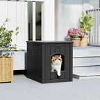 Cat Litter Box Enclosure, Plastic Hidden Litter Box Side Table - Image 5