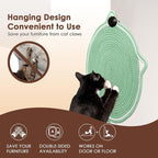 Natural Cotton Rope Cat Scratch Pad, 15.7'' Round Horizontal Floor Cat - Image 4
