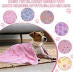 Dono 1 Pack 3 Dog Blankets, Soft Fluffy Fleece Pet Blanket Warm Sleep Mat Paw - Image 6