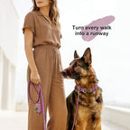 Didog Soft PU Leather Dog Collar, Stylish Quick Released Dog Collars - Image 4