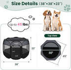 Love's cabin Pet Puppy Dog Playpen, Large Dog Tent Crates Cage Indoor/Outdoor - Image 3