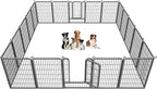 Dog Playpen 40 inch Dog Fence for Outdoor Indoor Use Heavy Duty Metal Dog Pen by Jhsomdr