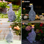 Solar Garden Statue Goose Figurine – Outdoor Decoration - Image 6