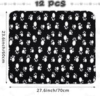 Tatuo 12 Pieces Black Dog Blankets - Image 2
