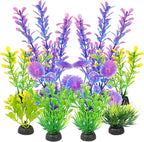 AQUANEAT Artificial Fish Tank Plants, Plastic Aquarium Decorations by Aquaneat