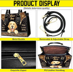 Personalized Pet Mom Leather Handbag – Custom Name Dog Cat Photo Purse - Image 3