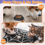Pet Mats for Food and Water Dog Cat Food Mats Pet Feeding Mat Anti-Slip No - Image 3
