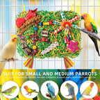 Bird Toys Parakeet Toys, Large-Sized Parrot Foraging & Shredding Cage Hanging - Image 3