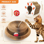Collapsible Cats Cardboard Scratcher, Interactive Cat Toys - Image 2