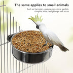 2 Pcs Medium Bird Feeding Dish Cups, Parrot Food Bowl Cage - Image 4