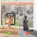 LIBBEPET Cat Door for Screen Door, Lockable Cat Screen Door for Cats & Small - Image 6