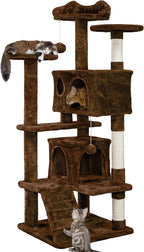 Yaheetech 54in Cat Tree Tower Condo Cat Furniture w/Scratching Post by Yaheetech