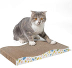Cat Scratcher, Curved Scratch Pad, Durable Corrugated Cardboard Scratching Board - Image 9