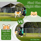 Petonly Outdoor Dog Enclosure Heavy Duty Dog Kennel House Mesh Dog Big Cage Pet - Image 5