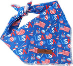 lionet paws Patriotic 4th of July Dog Bandana American Flag - Image 4
