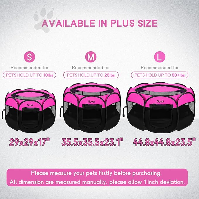 Portable Large Pet Cat Playpen for Indoor Outdoor Cats, Foldable Big Dog - Image 2