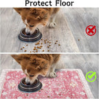 Pet Food Mats for Floor, Absorbent Dog Mat for Food and Water Dispenser Mat - Image 3
