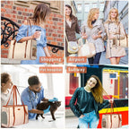 Fashion Dog Purse Pet Carrier Leather Bag - Image 5