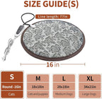 Cat Heating Pad Round with Smart Thermostat Switch and Power Line Protection - Image 3