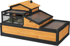 PawHut 3- Room Tortoise House Habitat by PawHut