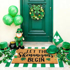 Tinideya 2 Pcs Irish Festival Door Mat Fest Welcome Non Slip Coir Mats by Tinideya