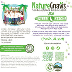Nature Gnaws USA Steer Sticks for Dogs 5-7" - Image 5