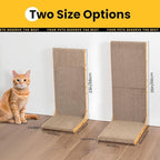 Cardboard Cat Scratcher, 26 Inch L Shape Scratch Pad Wall Mounted, Vertical - Image 2