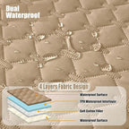 Smiry Waterproof Dog Bed Cover Blanket, Soft Reversible Pet Blanket, Washable - Image 2