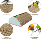 Parrot Cardboard Toy with Jingle Bells Bird Cage Perches Toy - Image 3